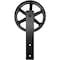 Ekena Millwork Exterior Dummy Roller Series Wagon Wheel Hanger w/ Bolts, Matte Black GB6004ERWMB - alternate 1